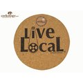 Corkology 201 Live Local Round Cork Mouse Pad #201